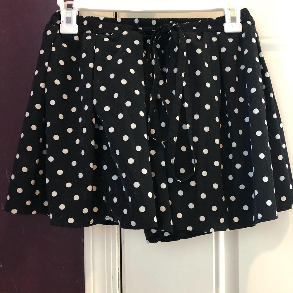Polka-dot mini skirt